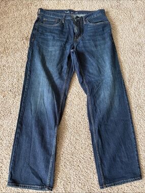 NWOT Old Navy Men's Straight Jeans in Dark Blue Wash